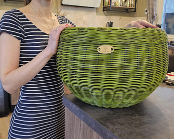 Кашпо из искусственного ротанга Киви 12 литров пруток